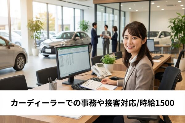 【未経験OK】カーディーラーでの事務や接客対応/つくば市